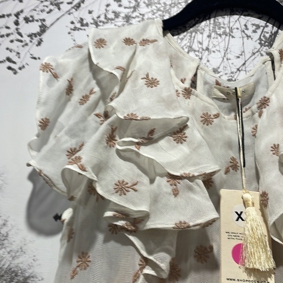 NWT Doen maxi ruffle dress - Picture 5 of 6